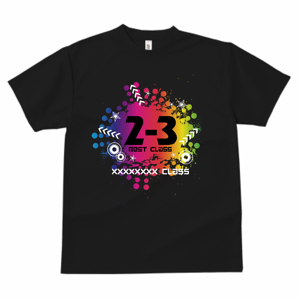 GLIMMER ドライTシャツ レインボーカラーが映えるかっこいいクラTを